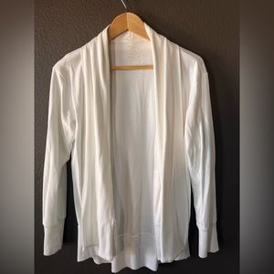 Woman’s white size medium LL Bean cardigan